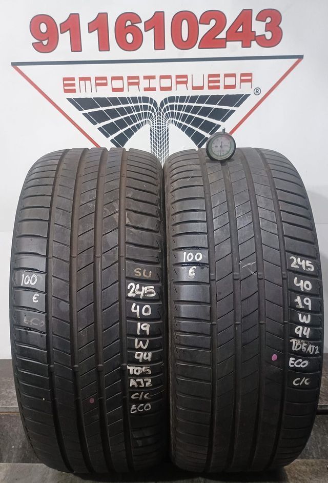 BRIDGESTONE T005 USADO ECONOMICO  245/40 R19 94 W