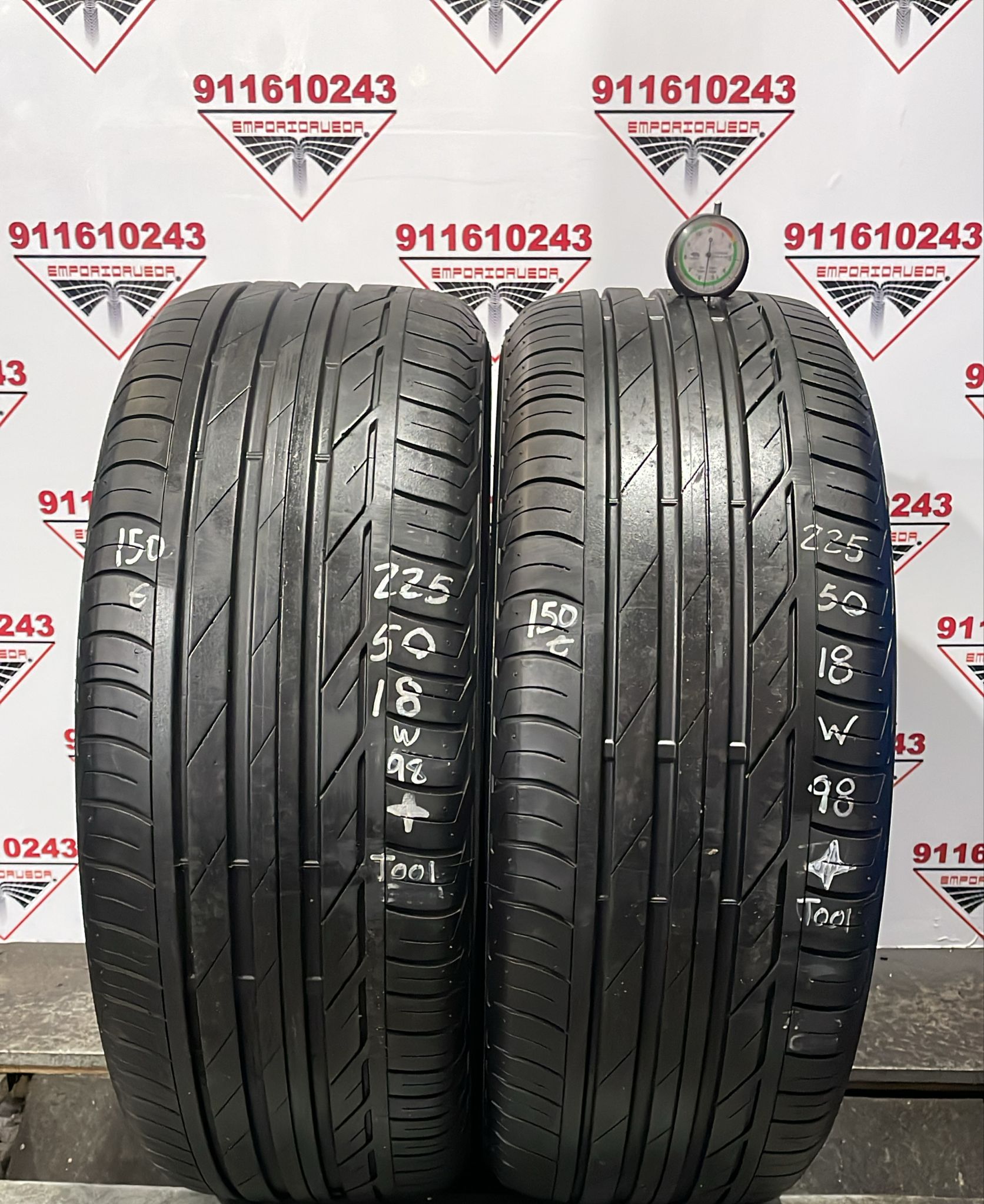 BRIDGESTONE TURANZA T001 USADO  225/50 R18 98 W