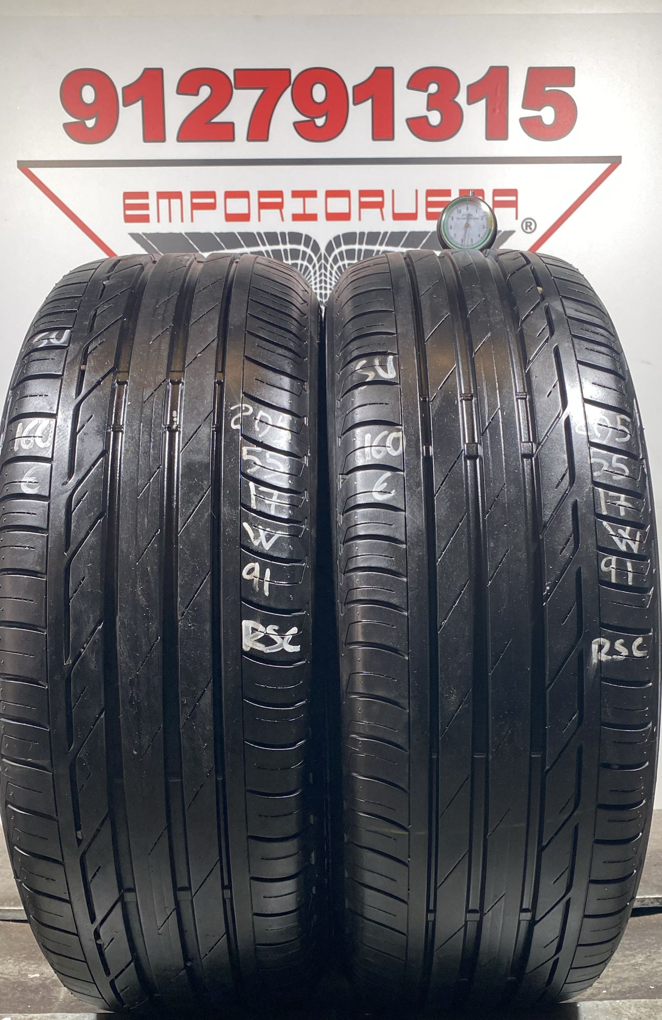 BRIDGESTONE TURANZA T001 USADO  205/55 R17 91 W
