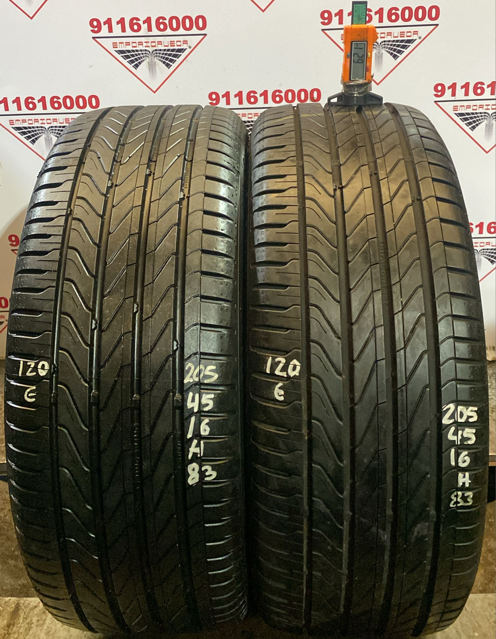 CONTINENTAL ULTRACONTACT USADO  205/45 R16 83 H