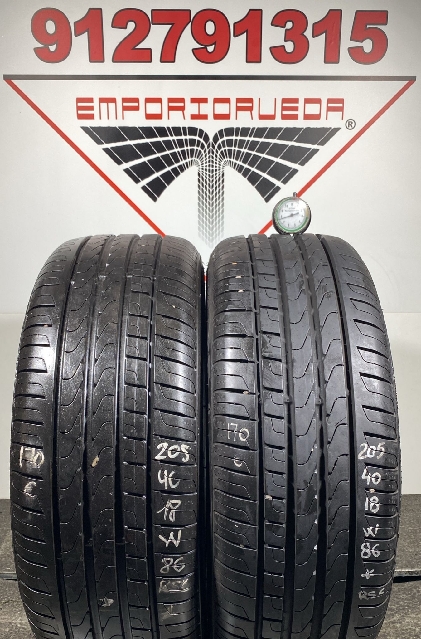 PIRELLI CINTURATO P7 USADO RSC 205/40 R18 86 W