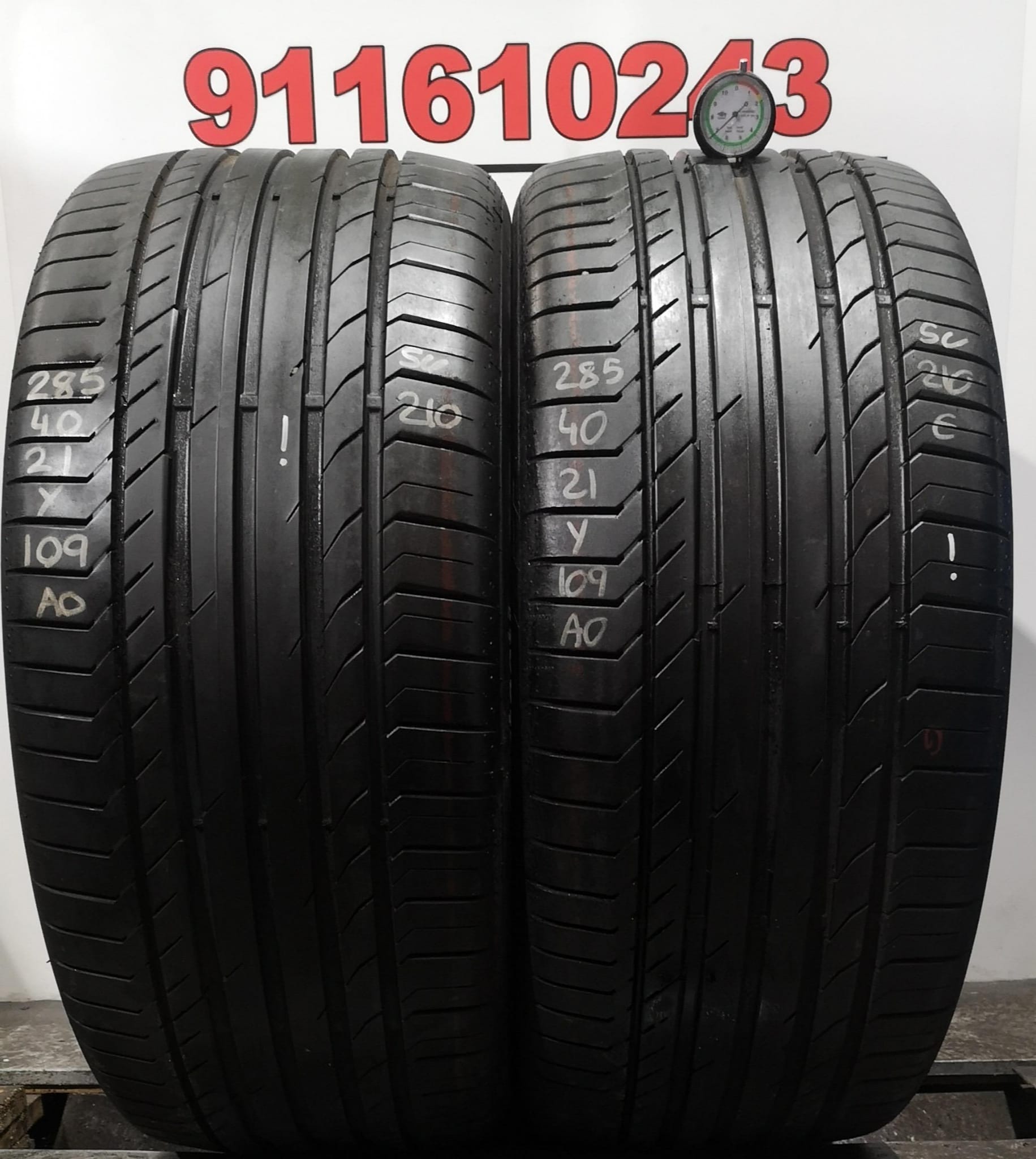 CONTINENTAL CONTISPORTCONTACT 5 USADO ECONOMICO  285/40 R21 109 Y