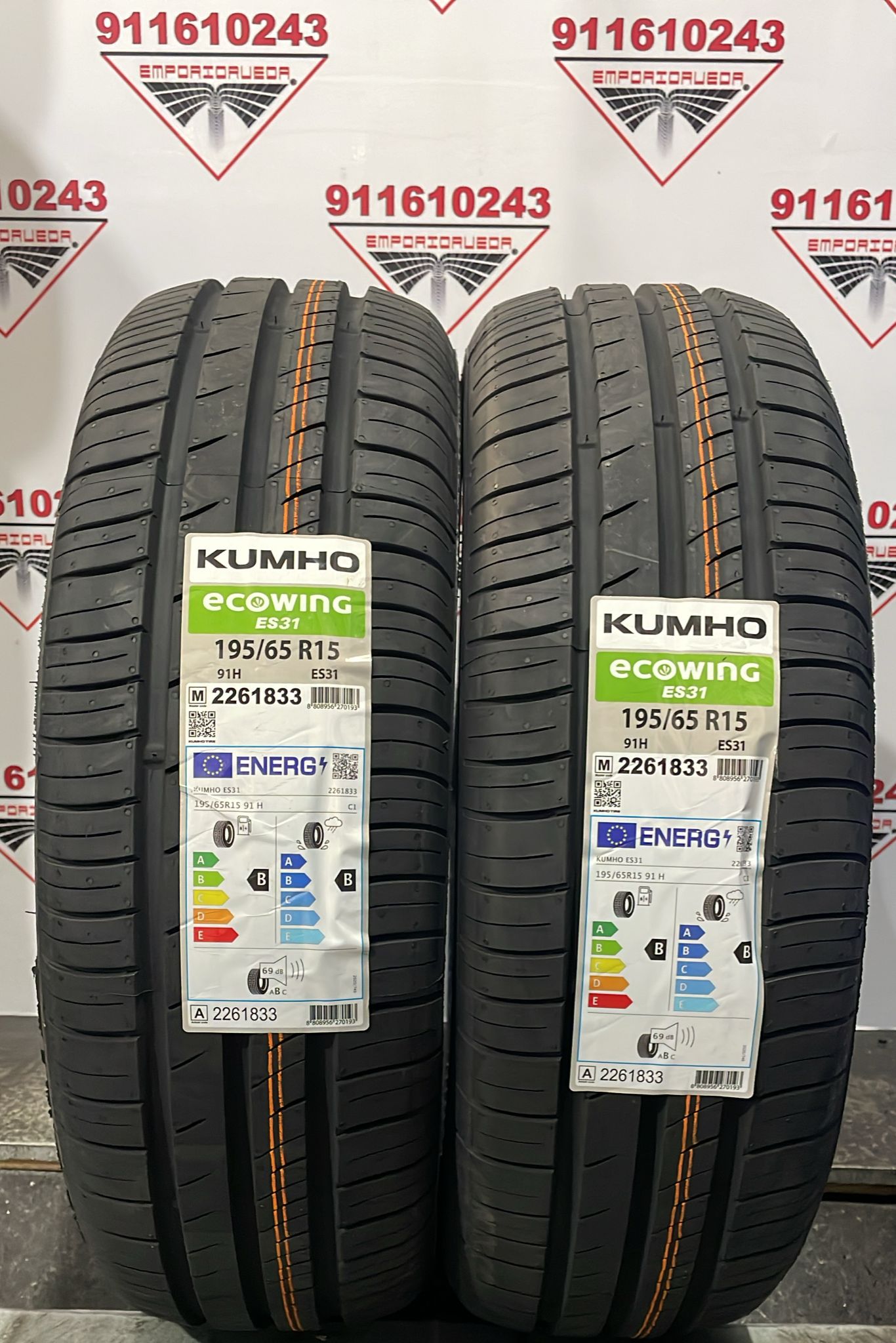 KUMHO ECOWING 195/65 R15 91 H