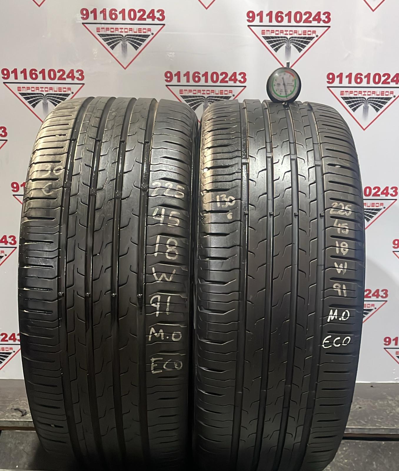 CONTINENTAL ECOCONTACT 6 USADO ECONOMICO  225/45 R18 91 W