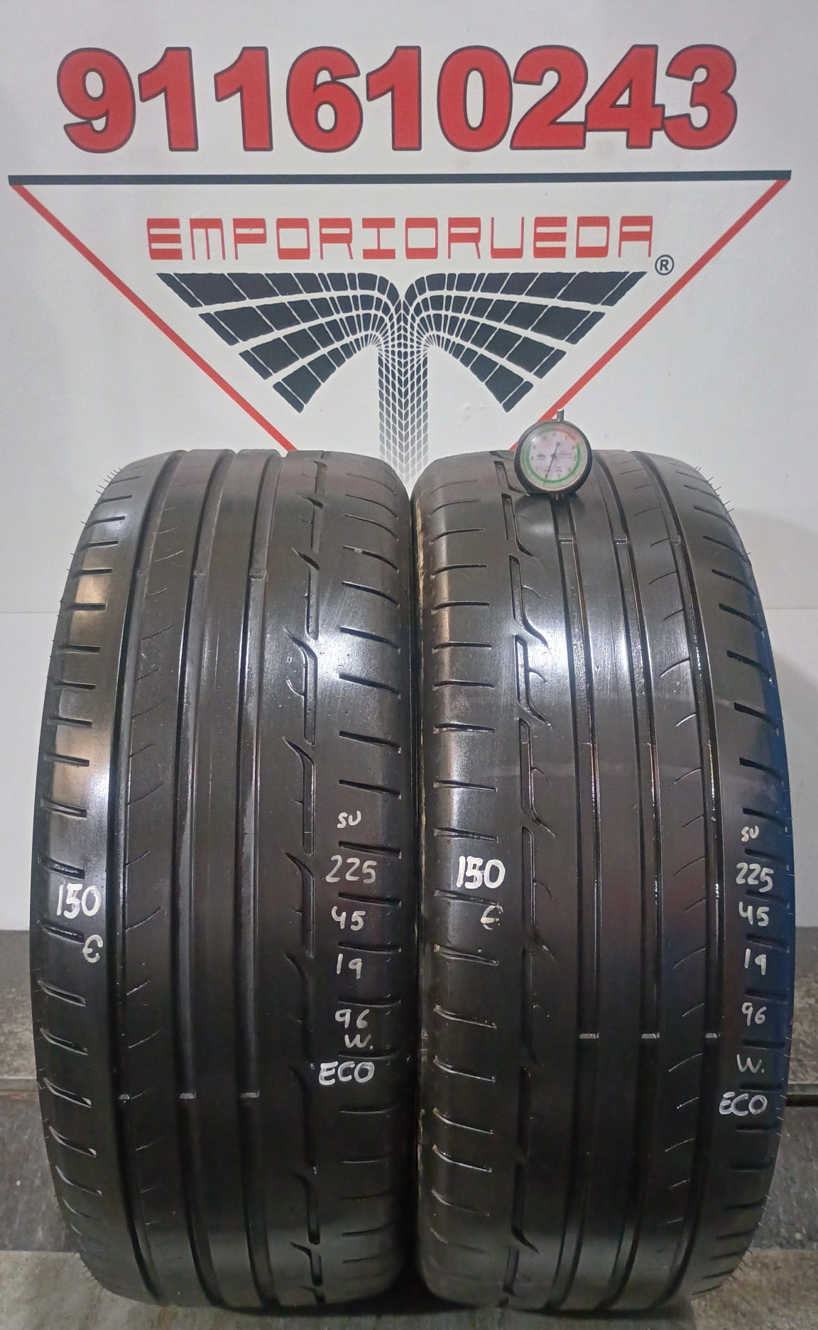 DUNLOP SPORT MAX RT USADO ECONOMICO  225/45 R19 96 W
