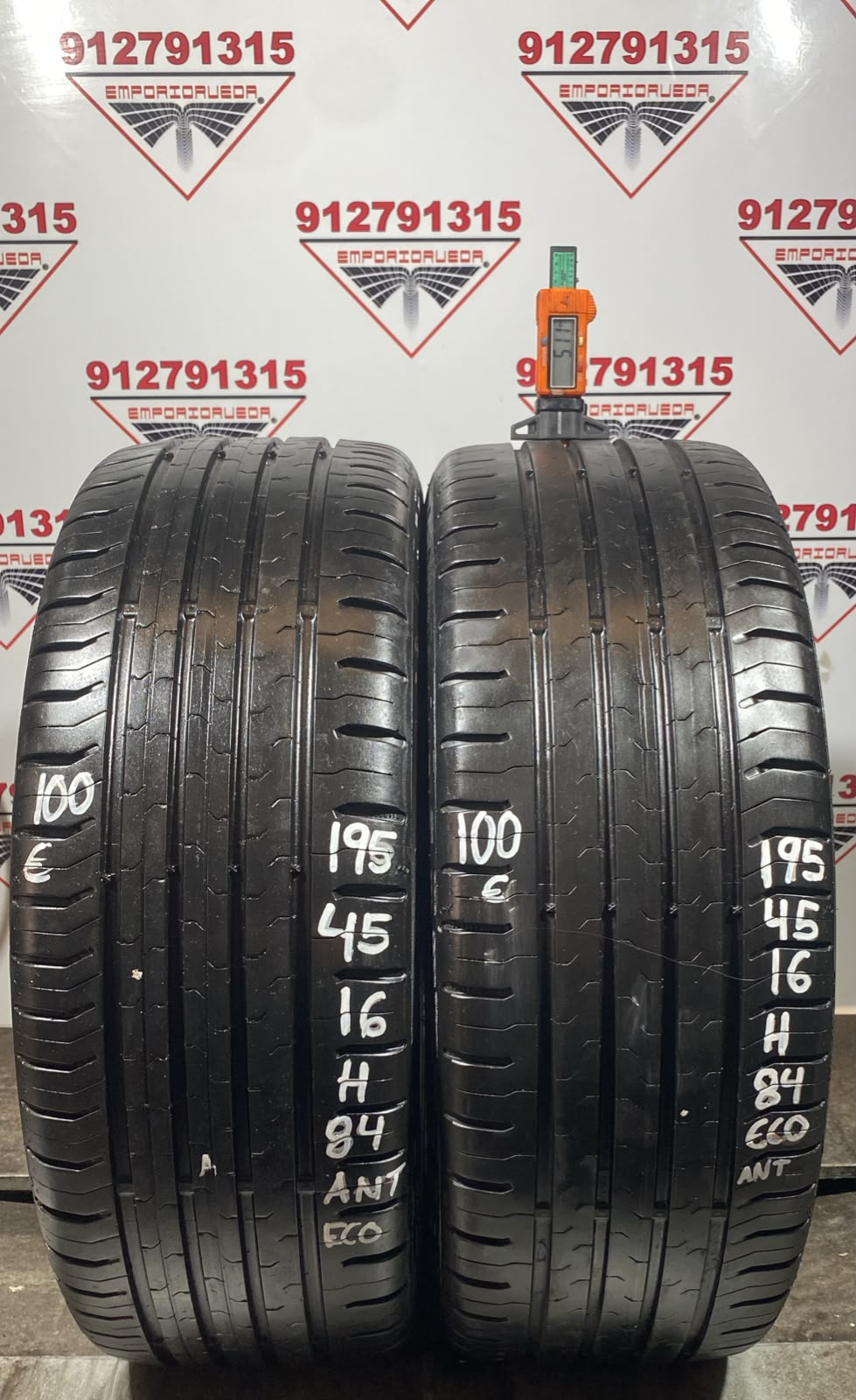CONTINENTAL CONTIECOCONTACT 5 USADO ECONOMICO  195/45 R16 84 H