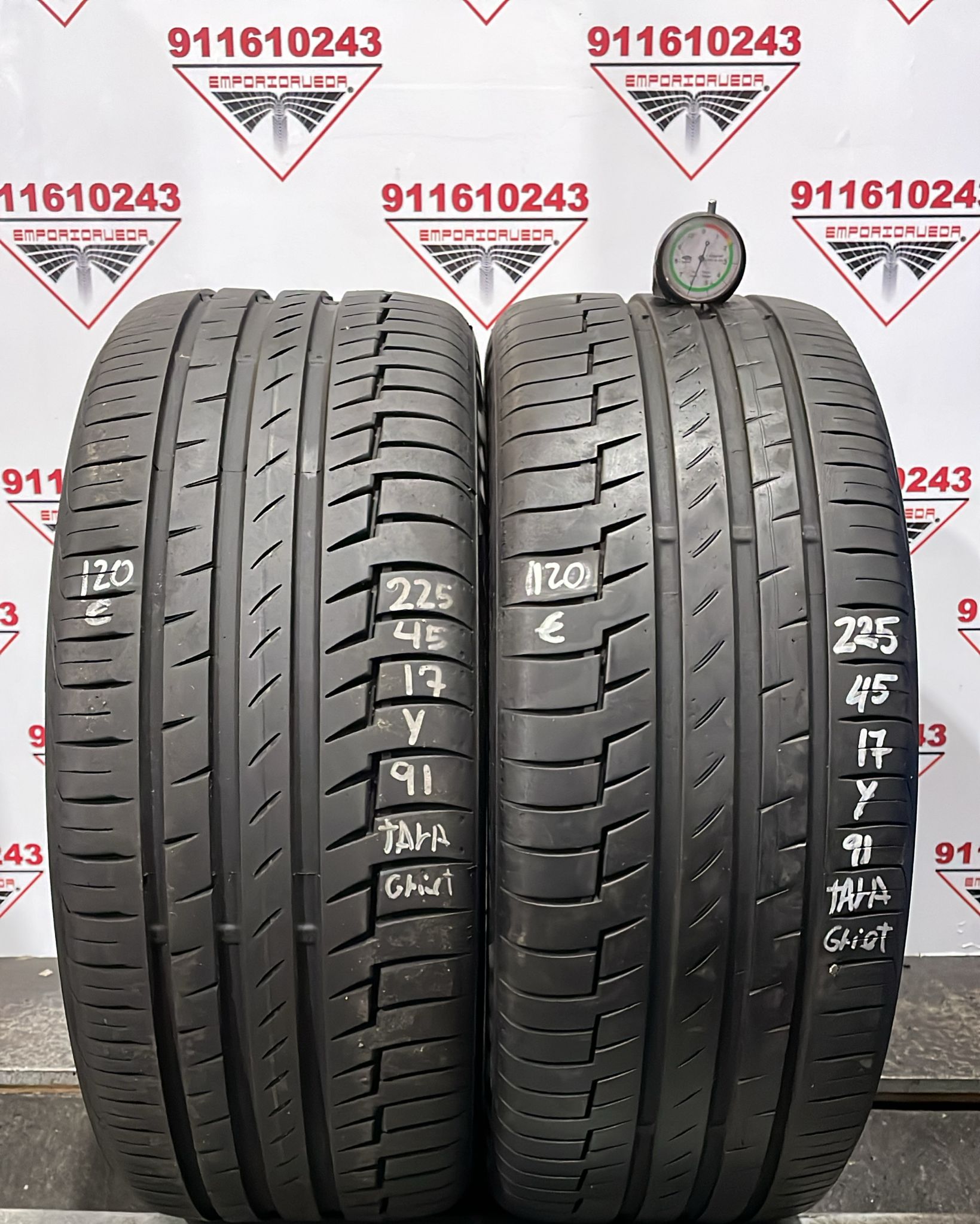 CONTINENTAL PREMIUMCONTACT6 USADO  225/45 R17 91 Y