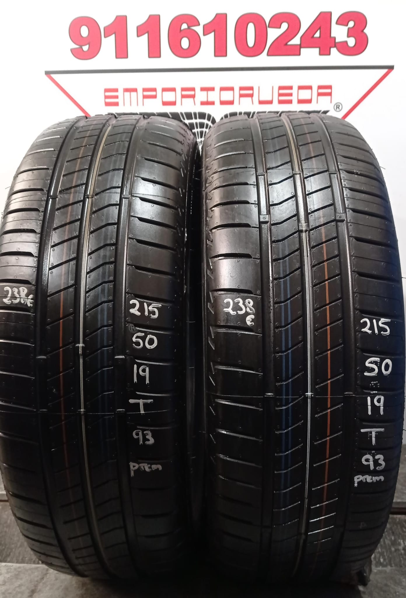 BRIDGESTONE TURANZA USADO PREMIUM  215/50 R19 93 T