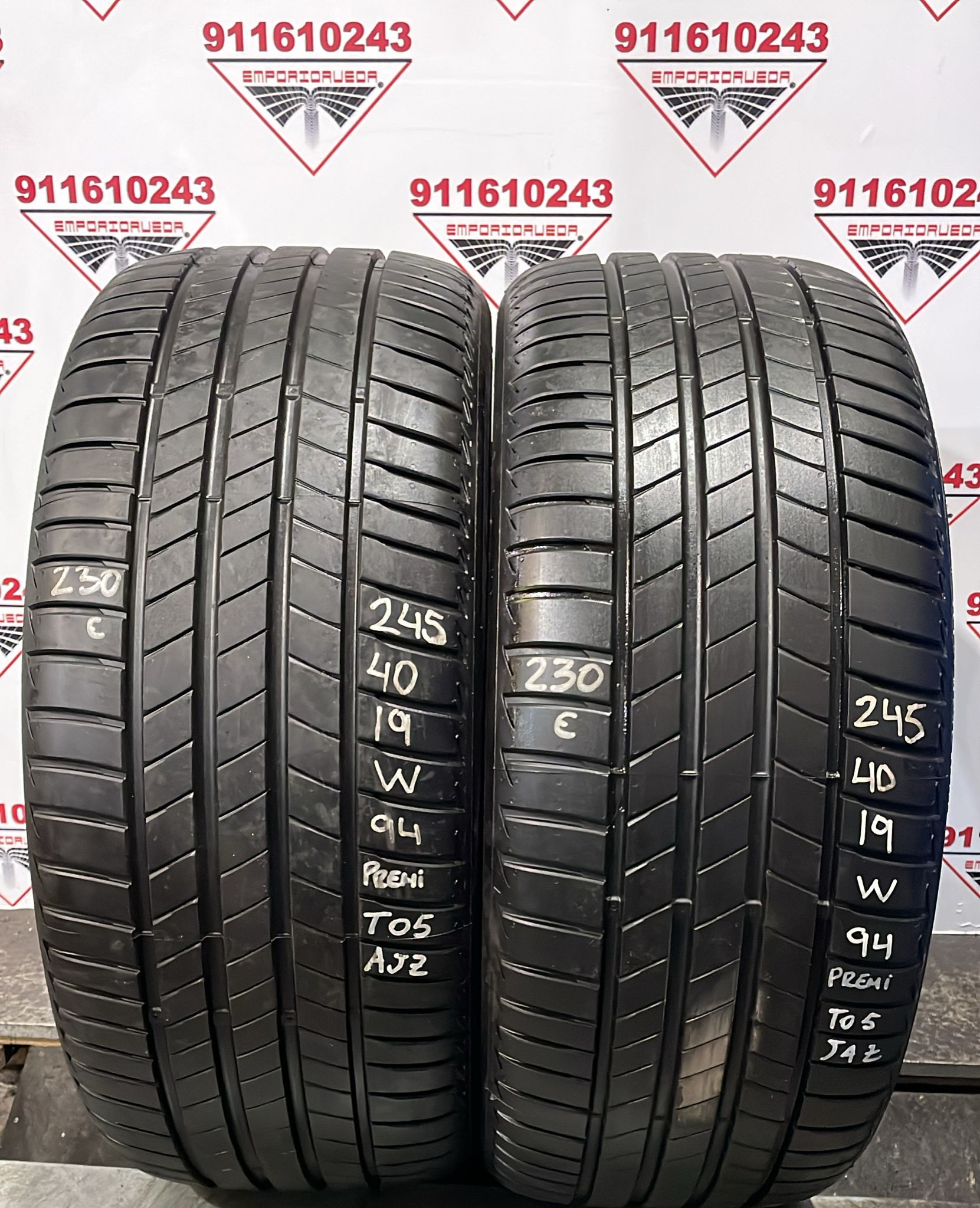 BRIDGESTONE T005 USADO PREMIUM  245/40 R19 94 W