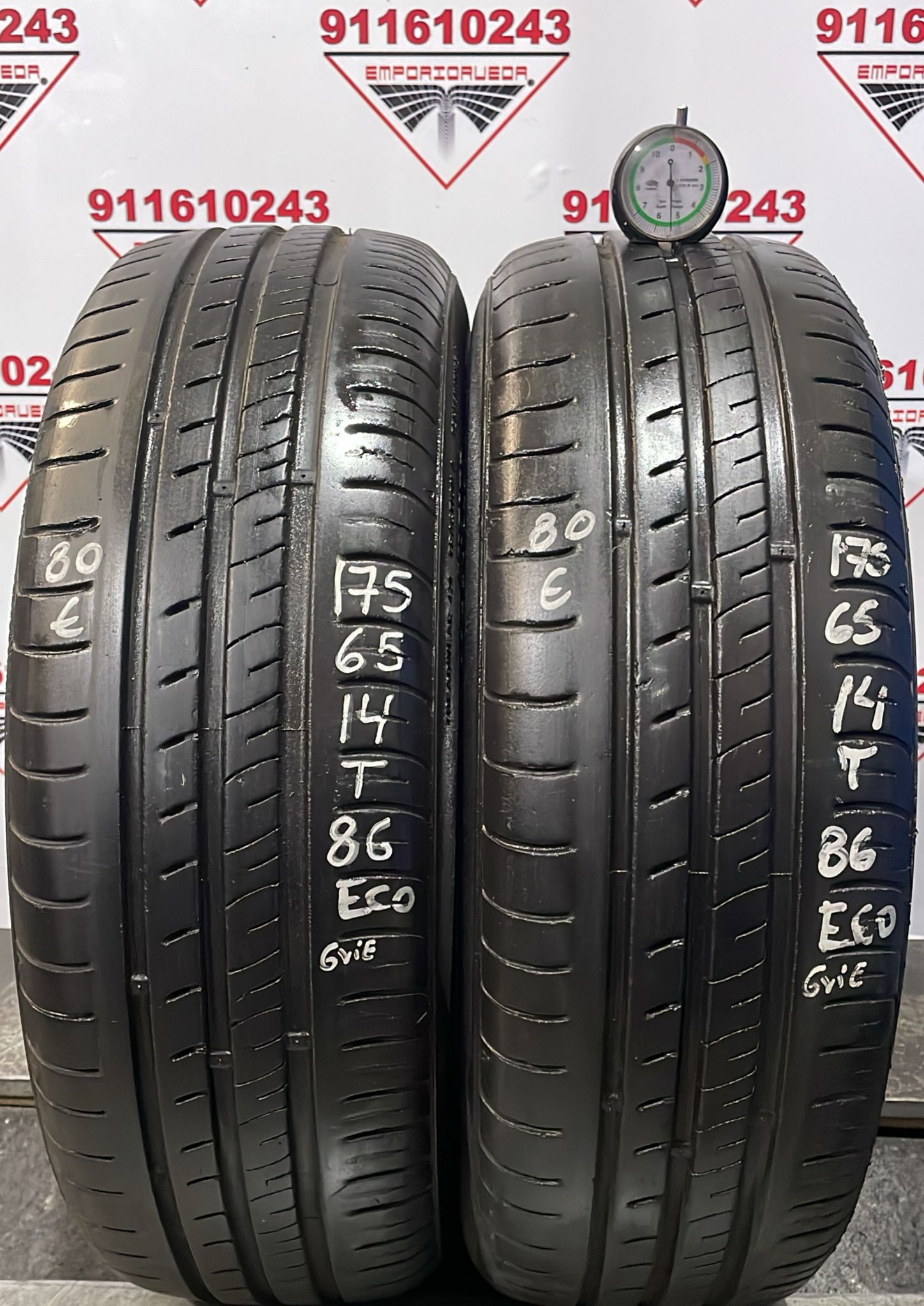 KUMHO ECOWING USADO ECONOMICO  175/65 R14 86 T