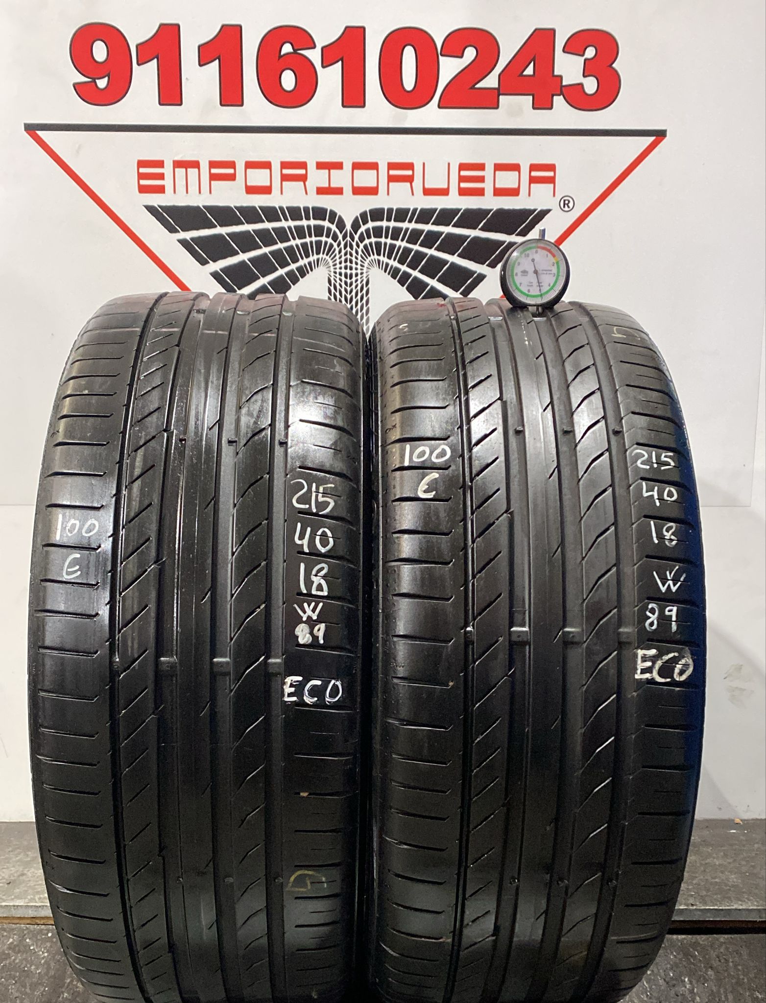 CONTINENTAL CONTISPORTCONTACT 5 USADO ECONOMICO  215/40 R18 89 W