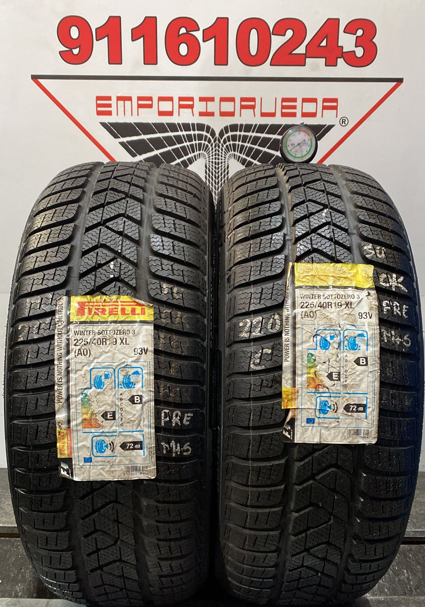 PIRELLI SOTTO ZERO WINTER 210 USADO PREMIUM M+S 225/40 R19 93 V