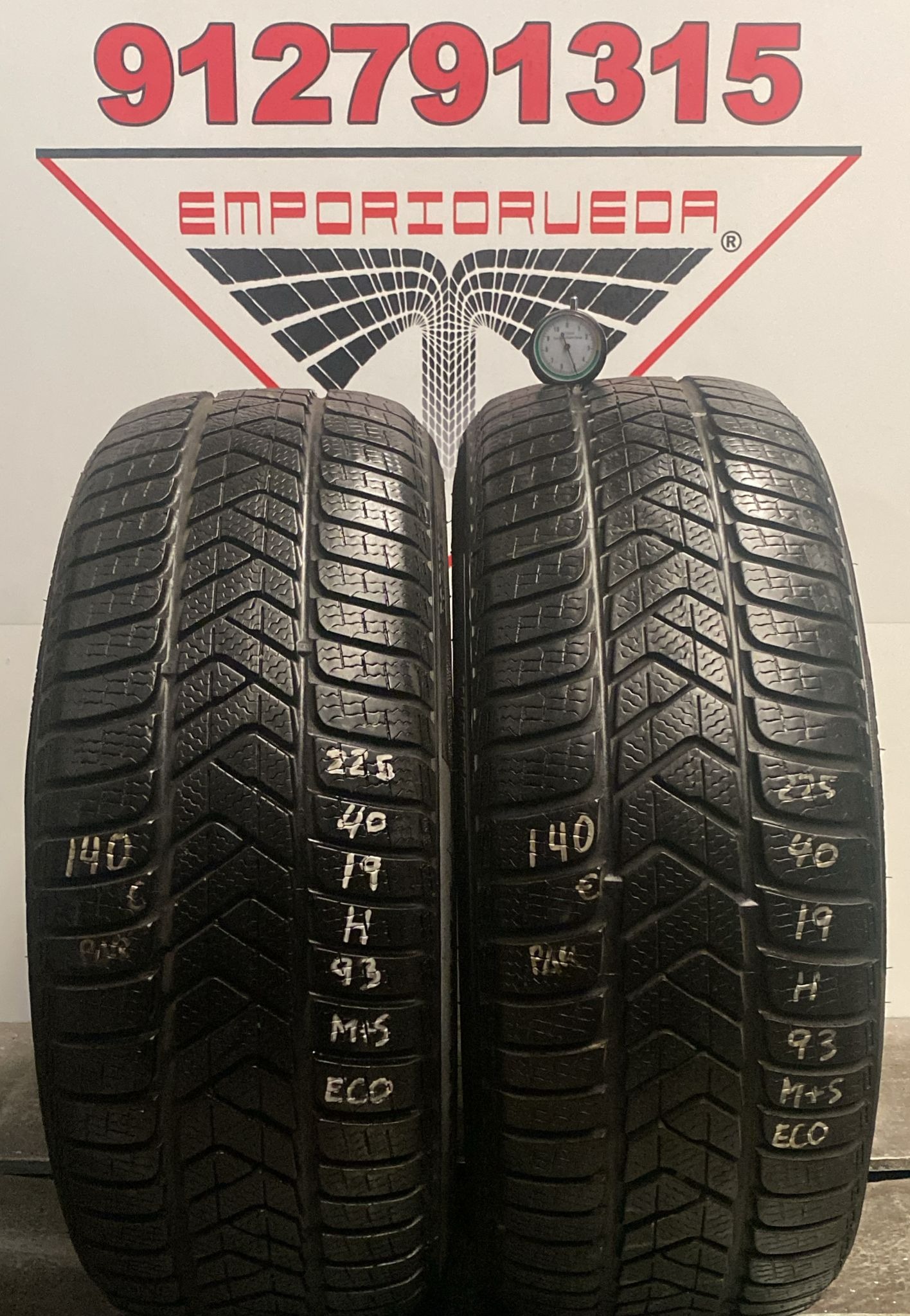 PIRELLI SOTTOZERO 3 USADO ECONOMICO M+S 225/40 R19 93 H
