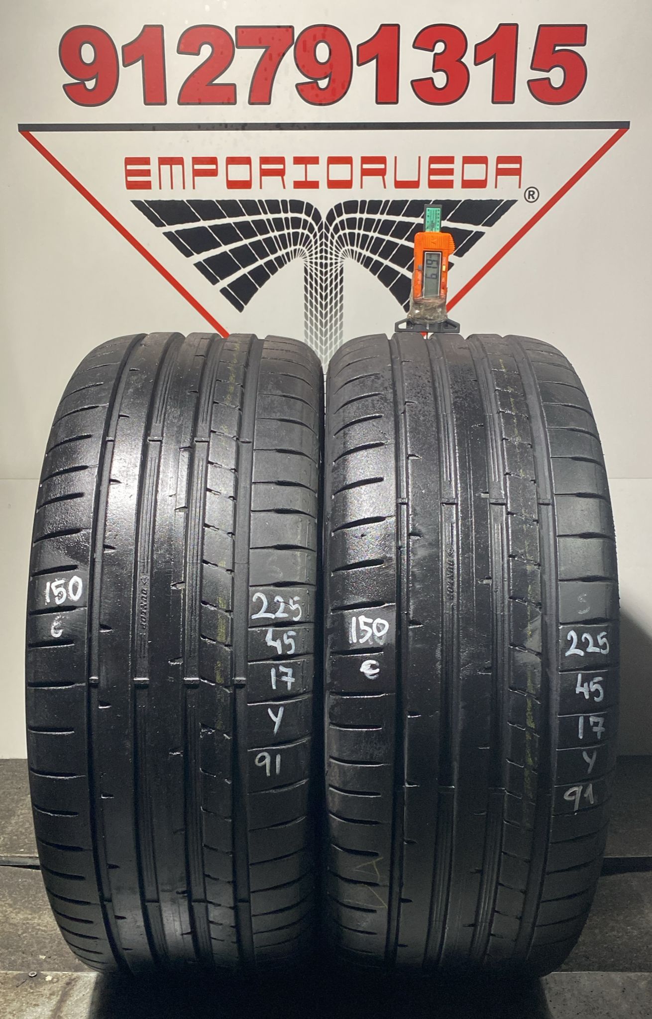 DUNLOP SPORT MAXX RT2 USADO  225/45 R17 91 Y