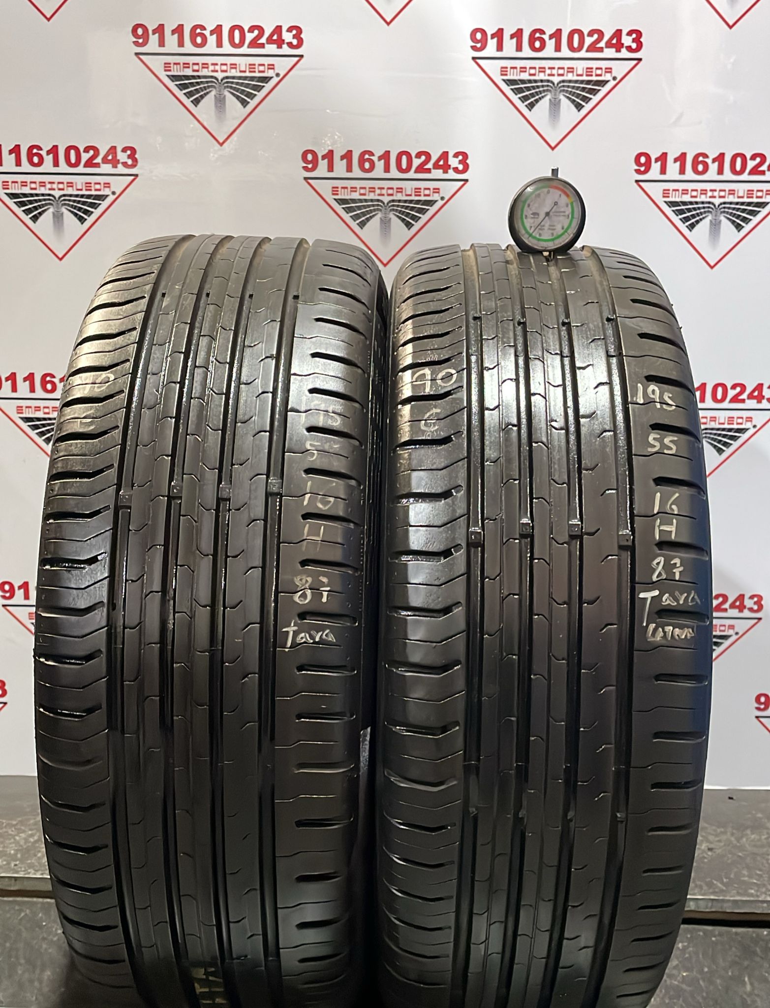 CONTINENTAL CONTIECOCONTACT 5 USADO ECONOMICO  195/55 R16 87 H