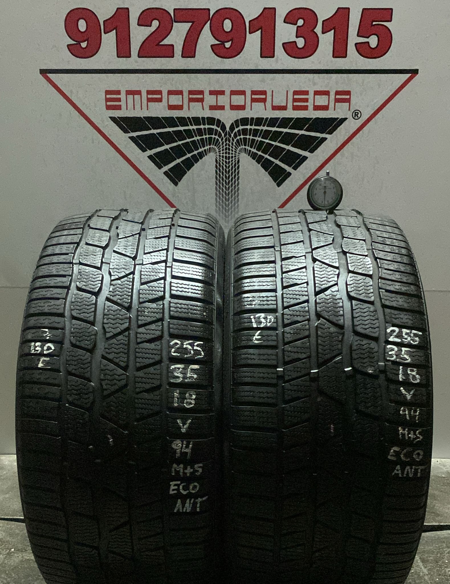 CONTINENTAL WINTERCONTACT USADO ECONOMICO M+S 255/35 R18 94 V
