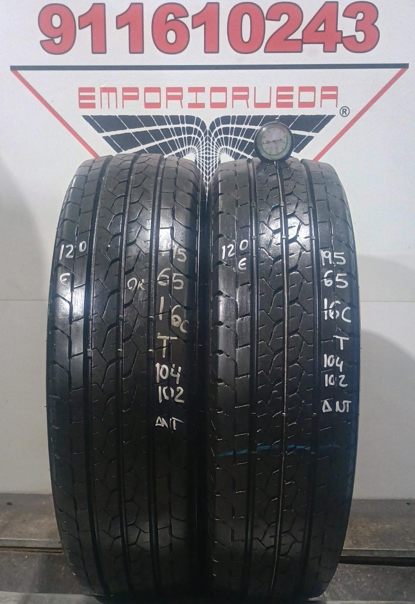 BRIDGESTONE DURAVIS USADO  195/65 R16C 104/102 T
