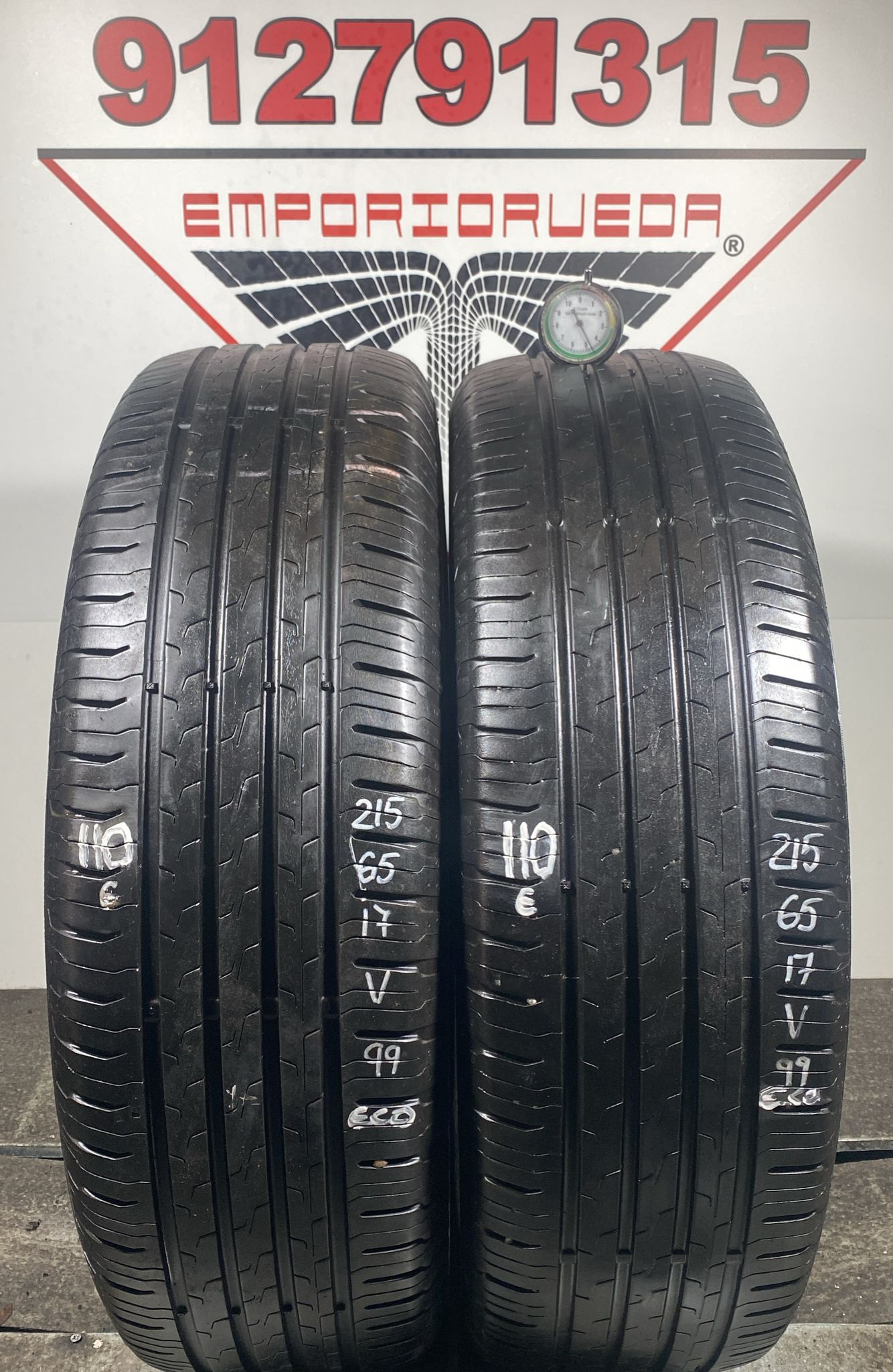 CONTINENTAL ECOCONTACT 6 USADO ECONOMICO  215/65 R17 99 V