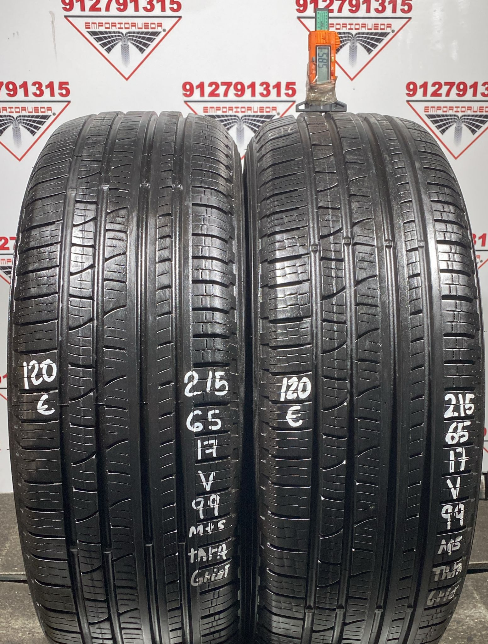 PIRELLI SCORPION VERDE USADO ECONOMICO M+S 215/65 R17 99 V