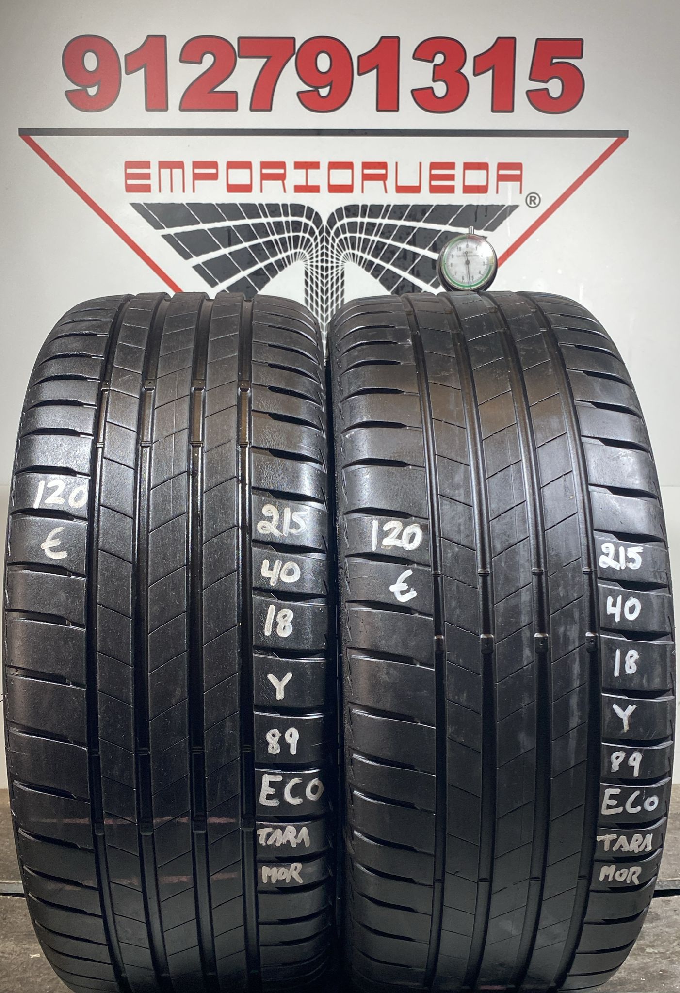 BRIDGESTONE TURANZA USADO ECONOMICO  215/40 R18 89 Y