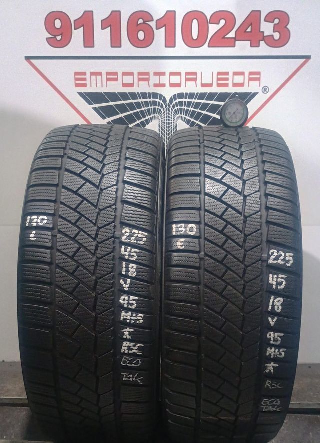 CONTINENTAL CONTIWINTERCONTACT USADO ECONOMICO RSCM+S 225/45 R18 95 V