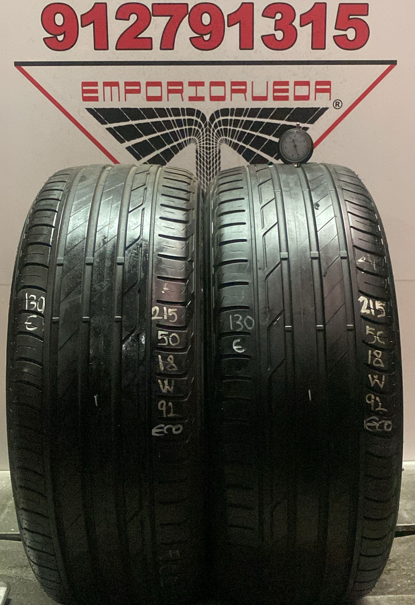 BRIDGESTONE T001 USADO ECONOMICO  215/50 R18 92 W