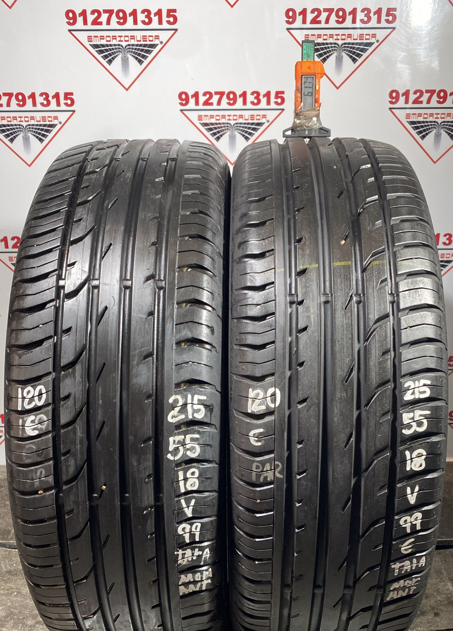 CONTINENTAL CONTIPREMIUMCONTACT 2 USADO ECONOMICO  215/55 R18 99 V