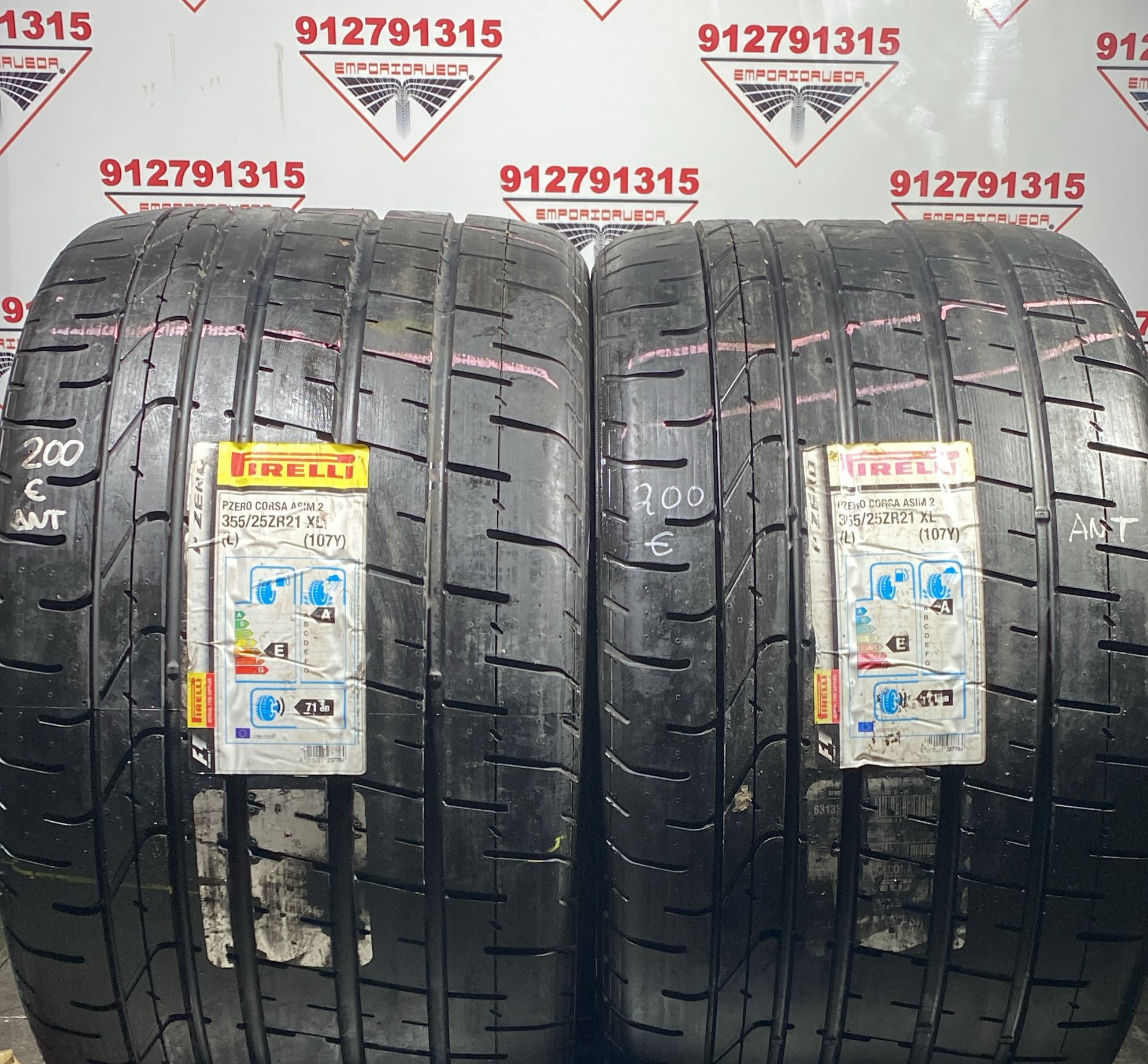 PIRELLI PZERO CORSA USADO PREMIUM  355/25 R21 107 Y