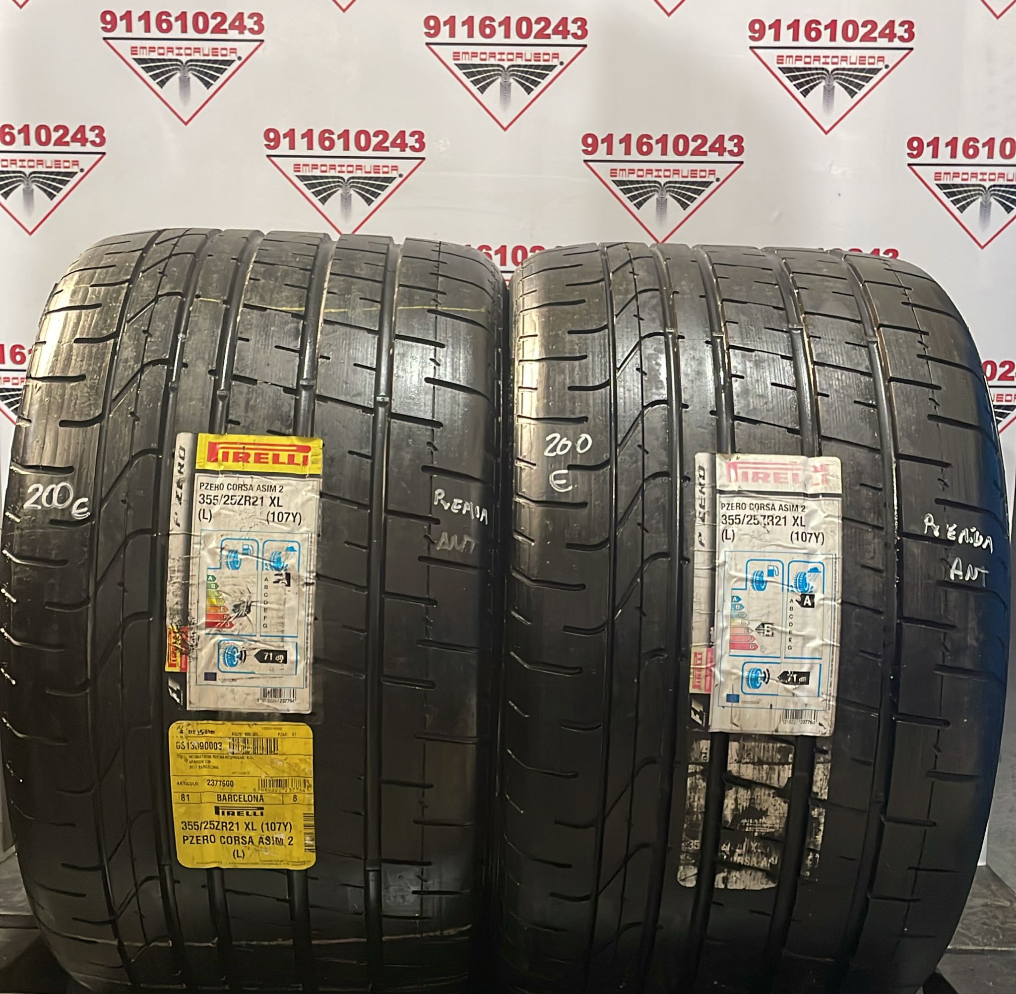 PIRELLI PZERO USADO PREMIUM  355/25 R21 107 Y