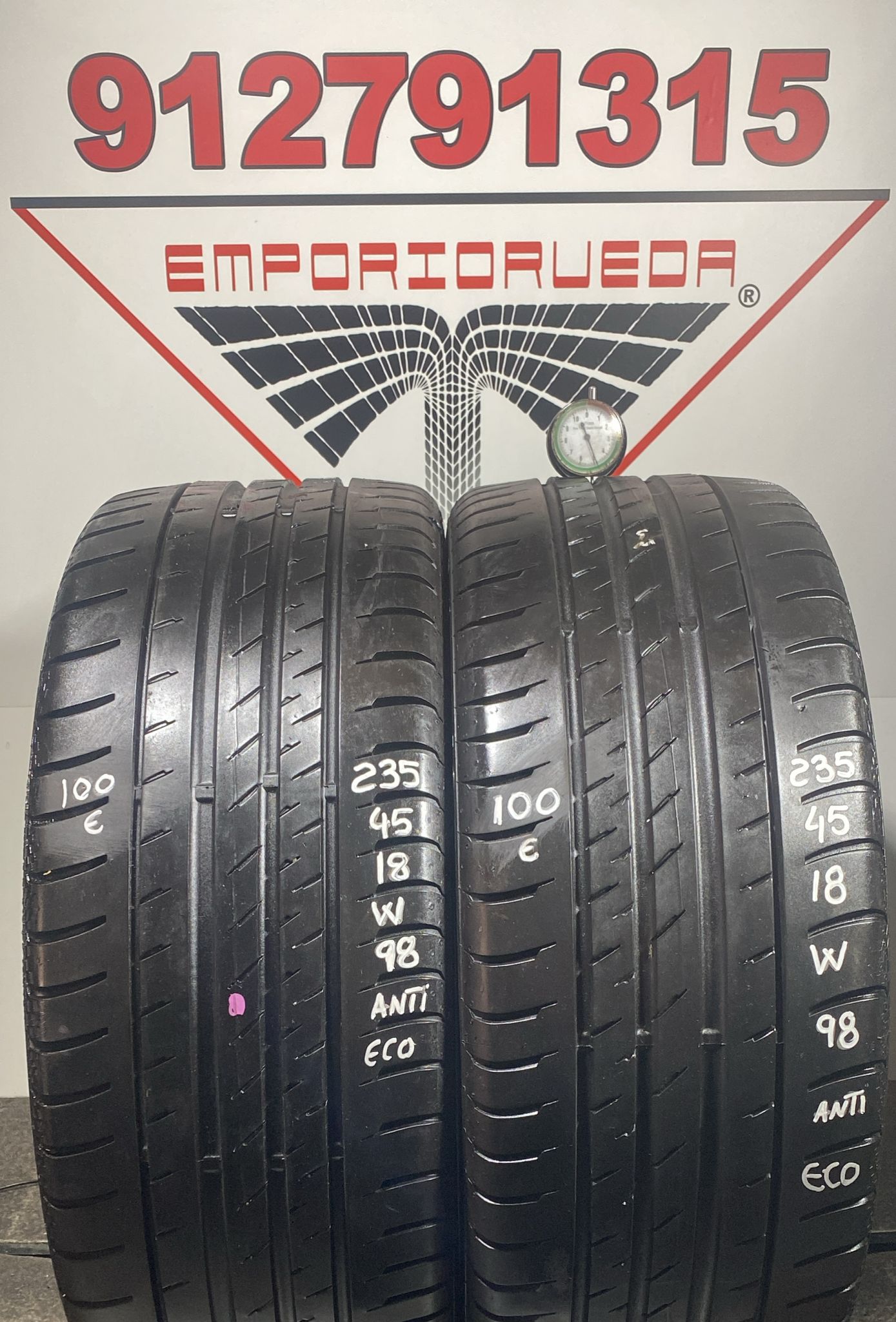 CONTINENTAL CONTISPORTCONTACT 3 USADO ECONOMICO  235/45 R18 98 W