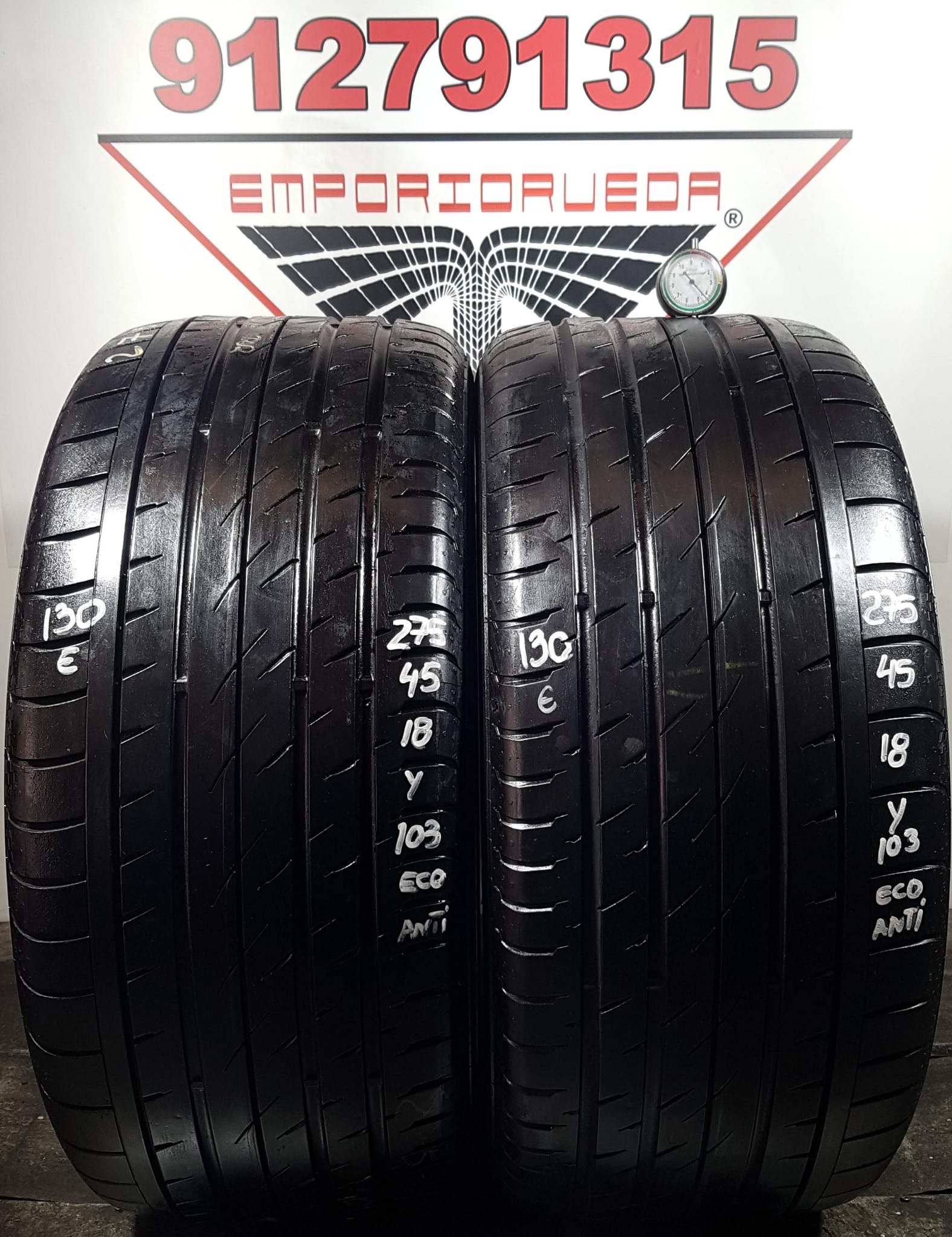 CONTINENTAL CONTISPORTCONTACT 3 USADO ECONOMICO  275/45 R18 103 Y