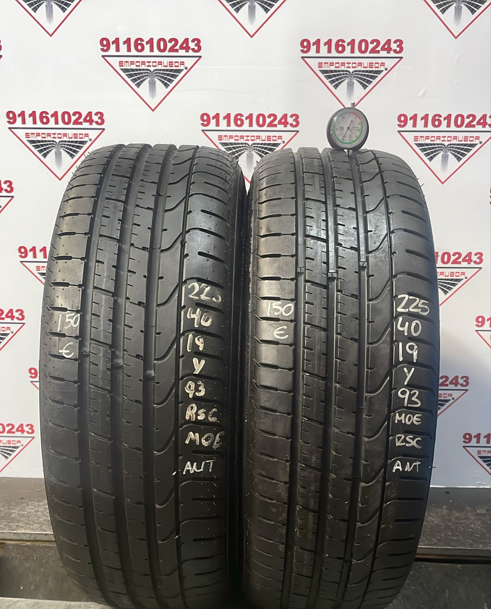 PIRELLI PZERO USADO RSC 225/40 R19 93 Y