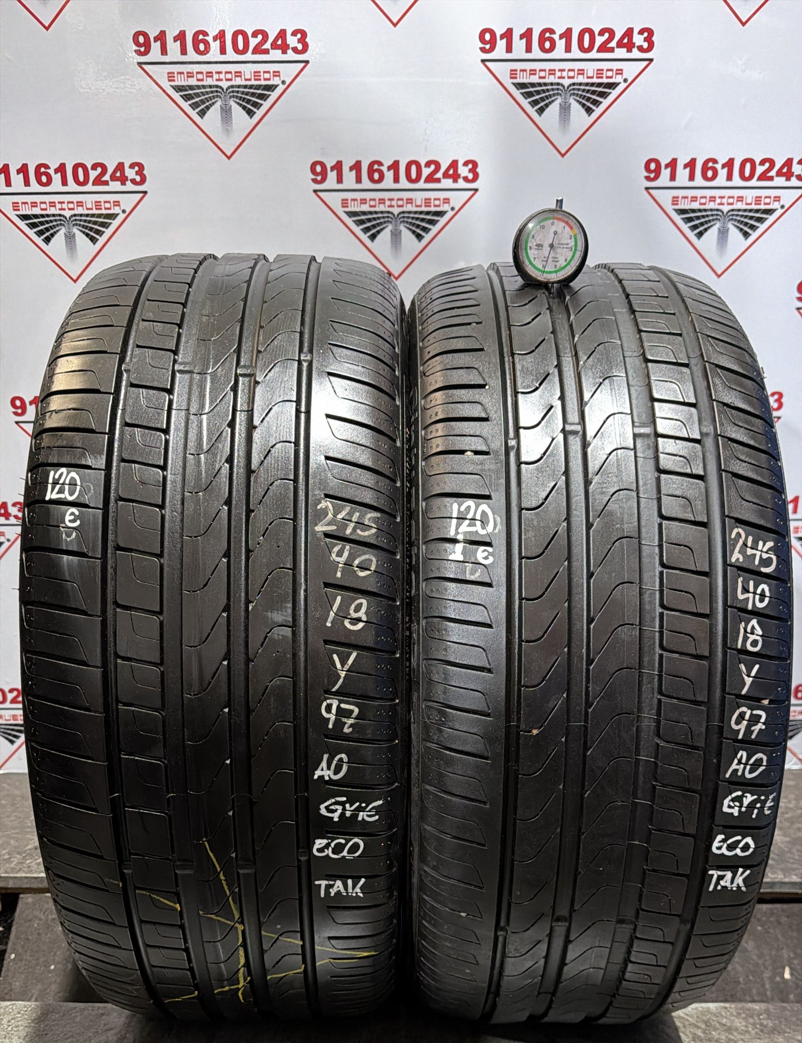 PIRELLI CINTURATO P7 USADO ECONOMICO  245/40 R18 97 Y