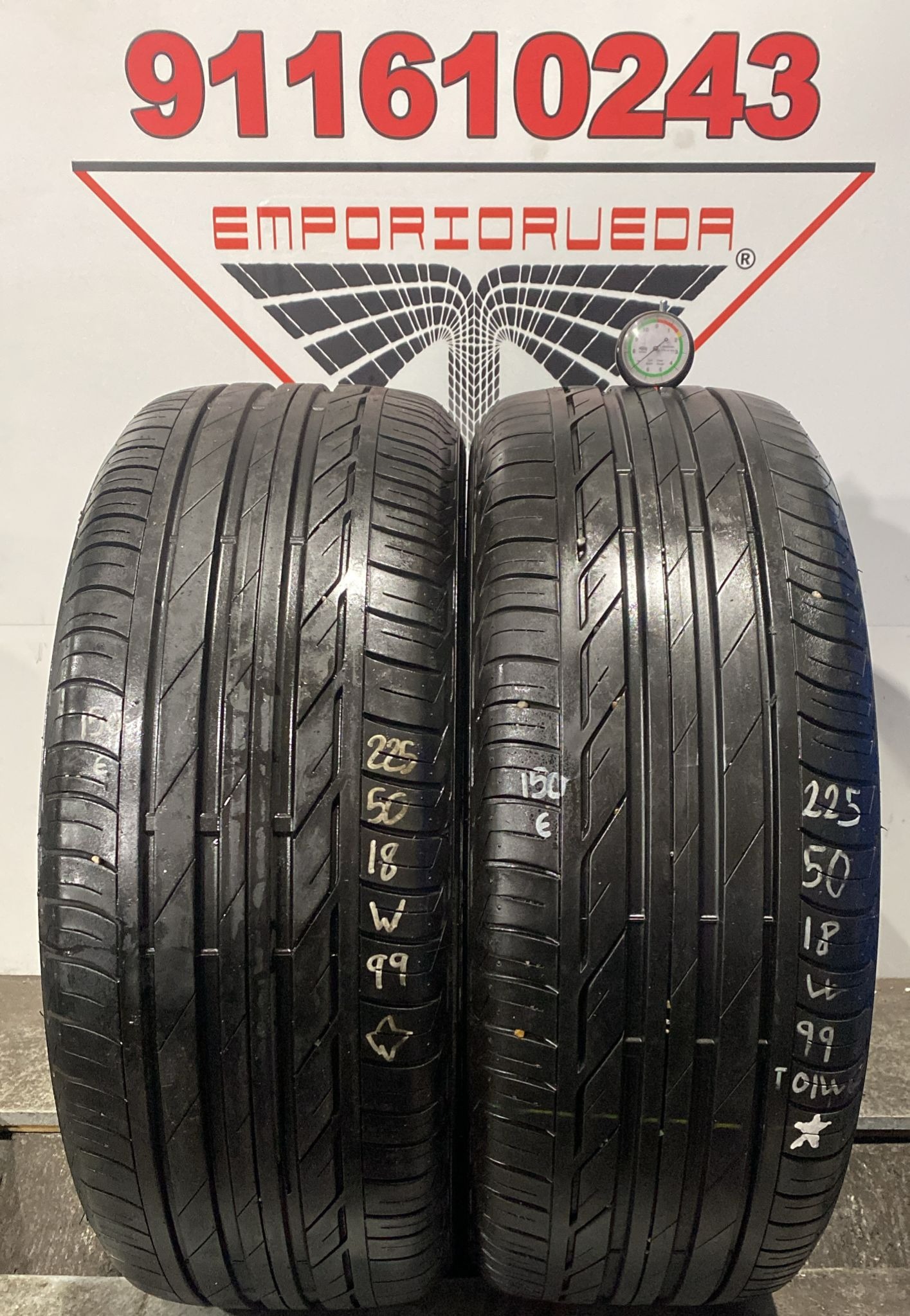 BRIDGESTONE T001 USADO  225/50 R18 99 W