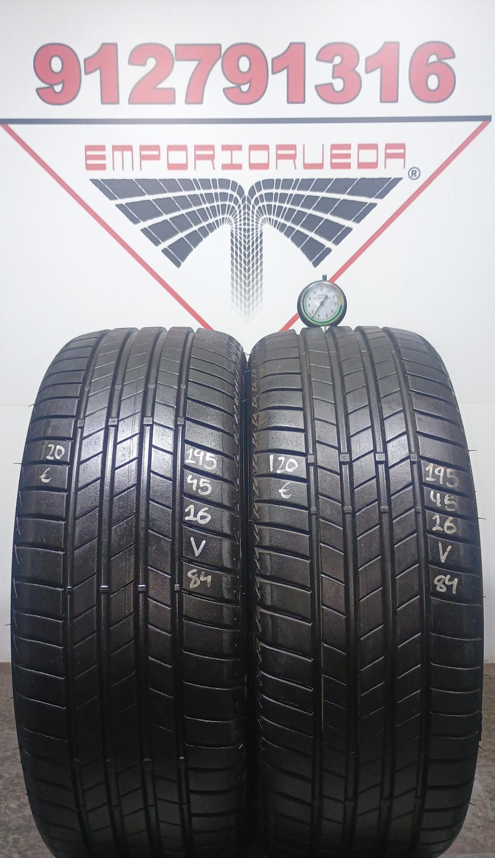 BRIDGESTONE TURANZA USADO  195/45 R16 84 V