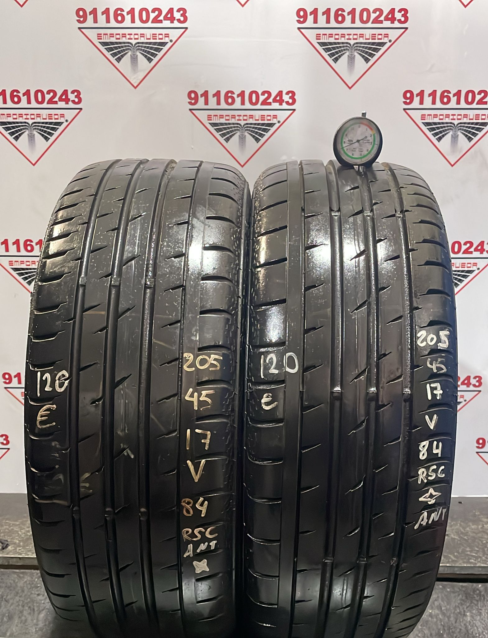 CONTINENTAL CONTISPORTCONTACT 3 USADO RSC 205/45 R17 84 V