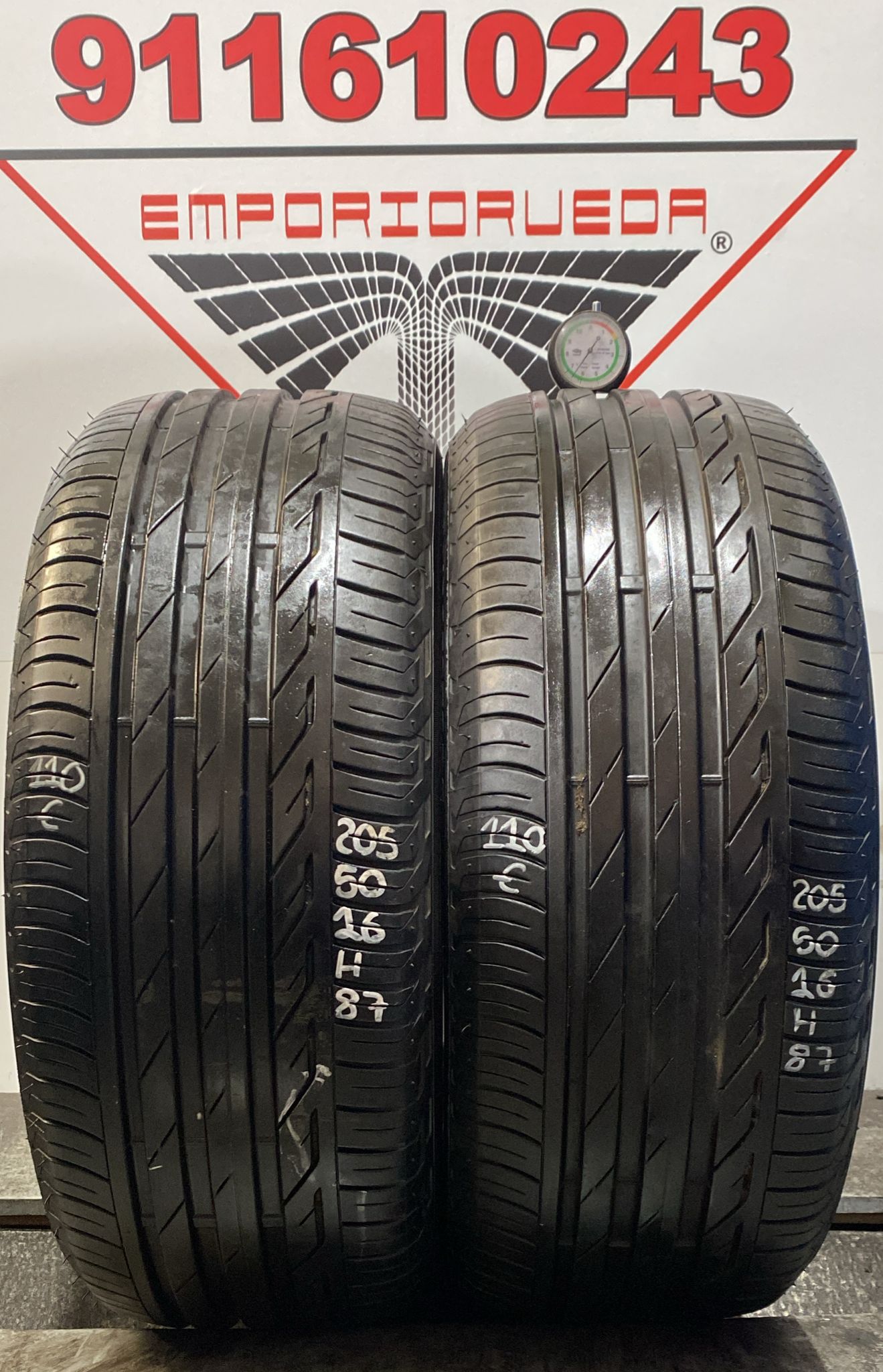 BRIDGESTONE TURANZA T001 USADO  205/50 R16 87 H