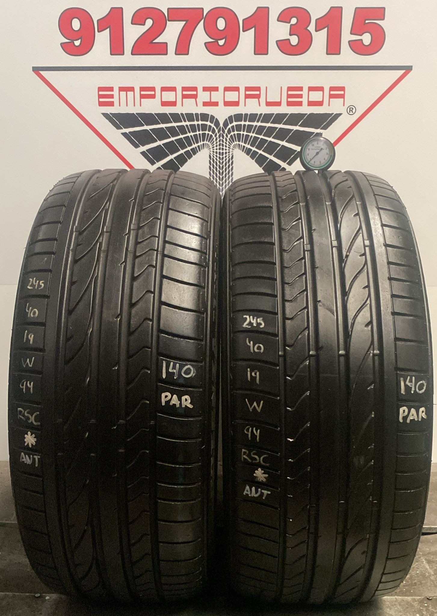 BRIDGESTONE POTENZA USADO RSC 245/40 R19 94 W