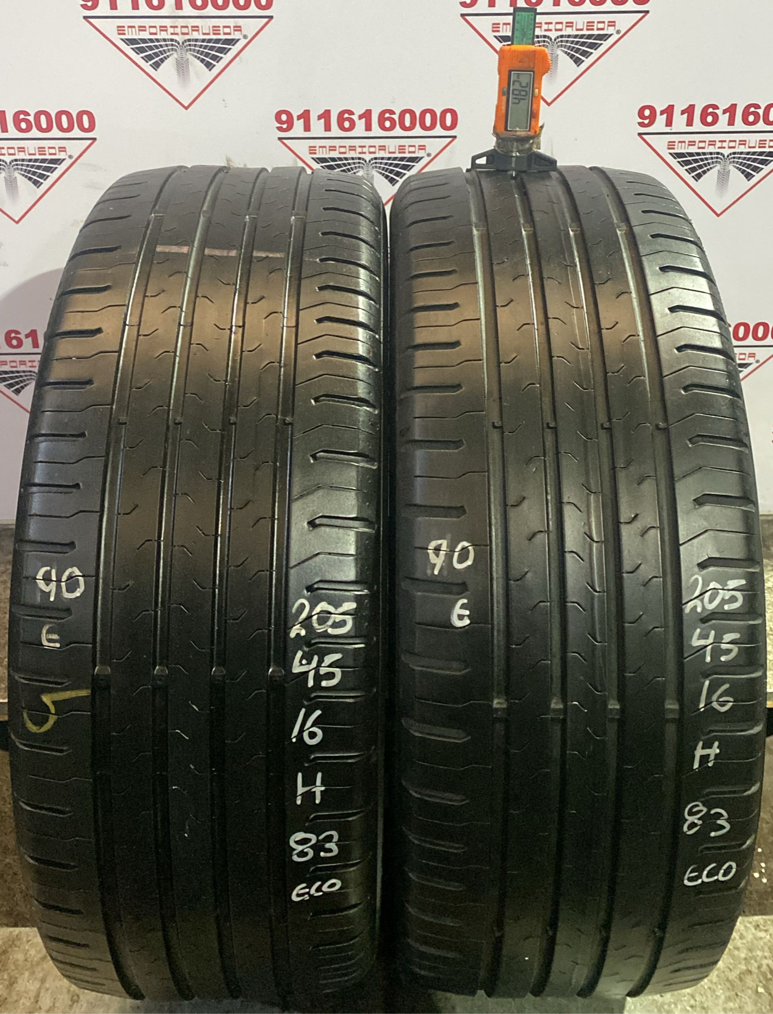 CONTINENTAL CONTIECOCONTACT 5 USADO ECONOMICO  205/45 R16 83 H