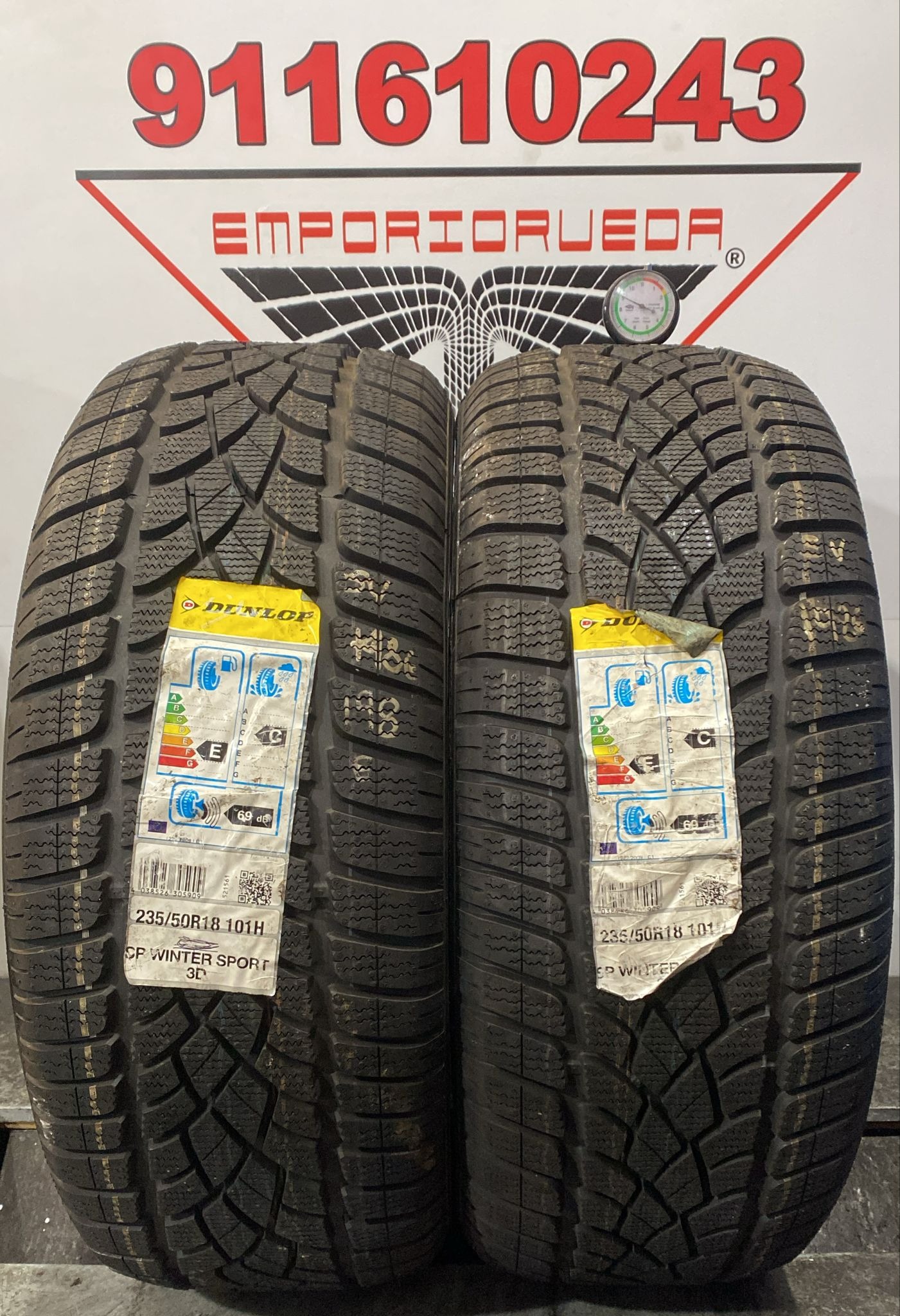 DUNLOP WINTER SPORT USADO PREMIUM M+S 235/50 R18 101 H