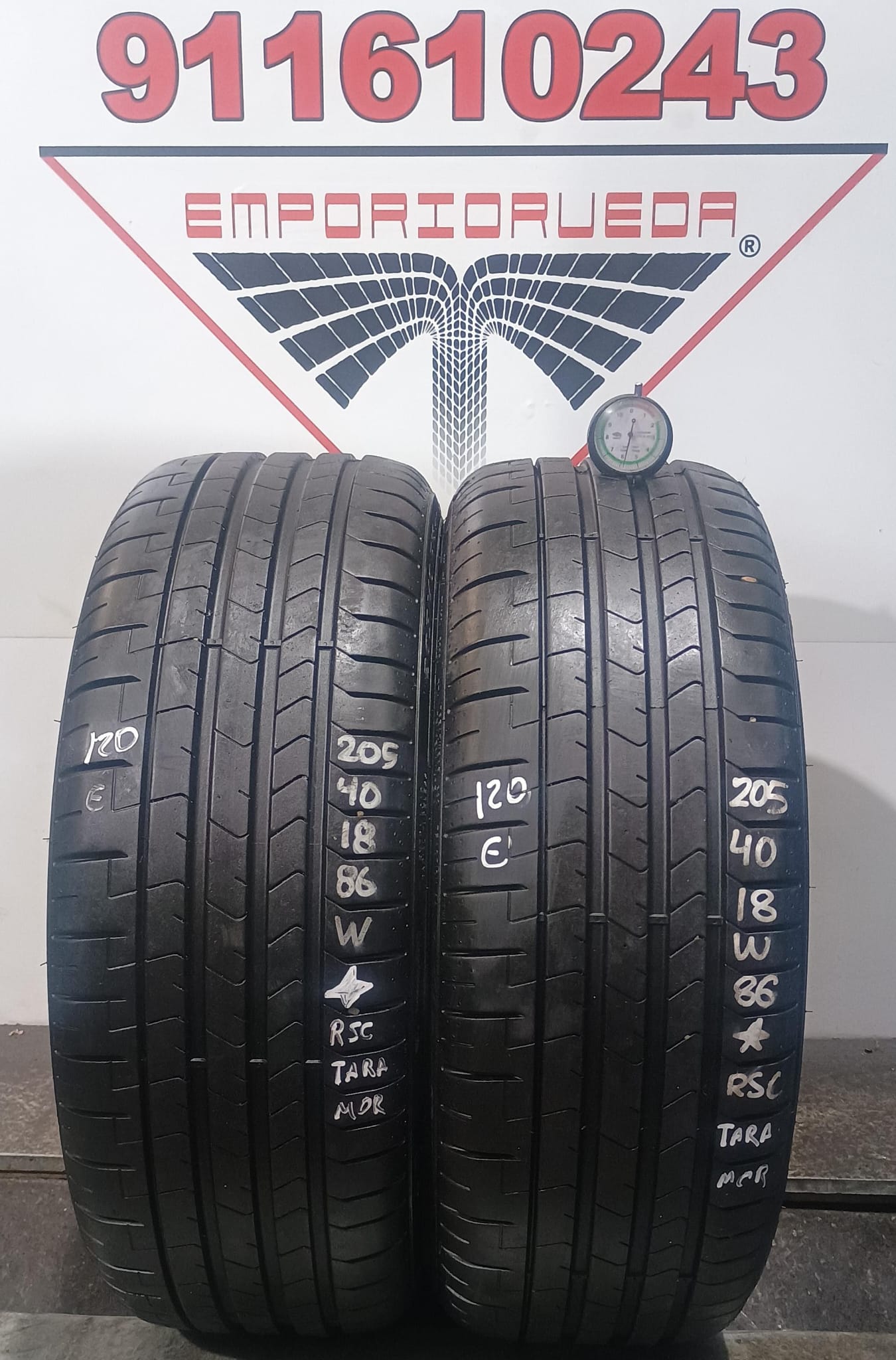 PIRELLI PZERO USADO ECONOMICO RSC 205/40 R18 86 W